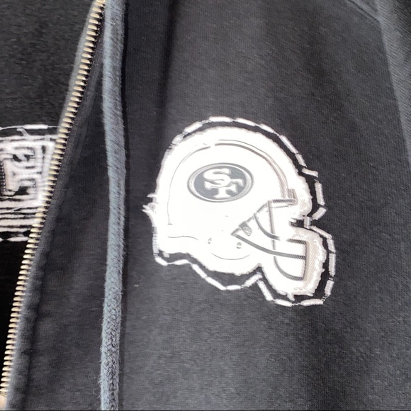 San Francisco 49ers NFL Full Zipper Hooded Jacket - Picture 5 of 12